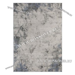 Ковер Абстракция Дизайн 89 Серый с Синим